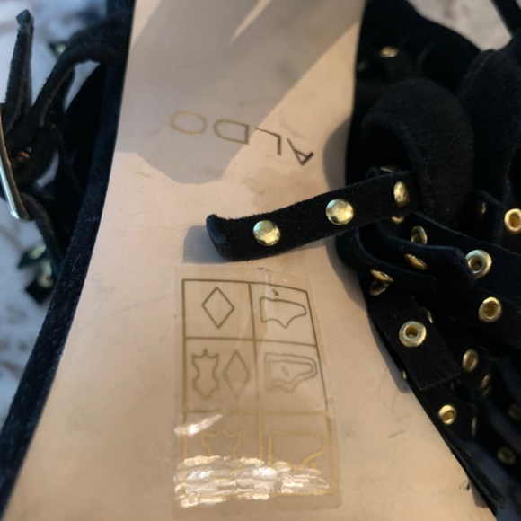 Also black suede double fring strap heels. Worn 3x 125 retail - Picture 7 of 9